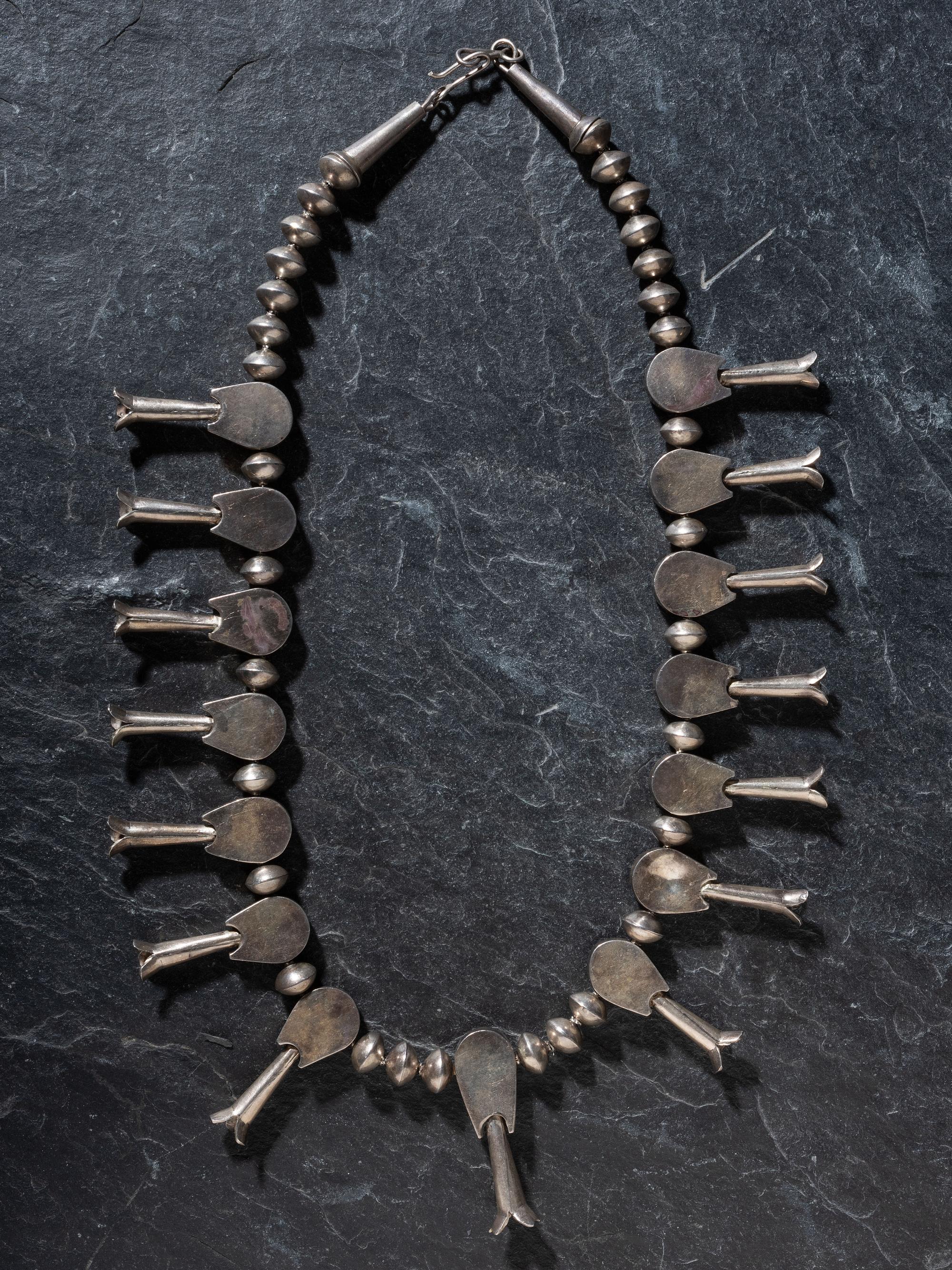 Navajo Squash Blossom Necklace