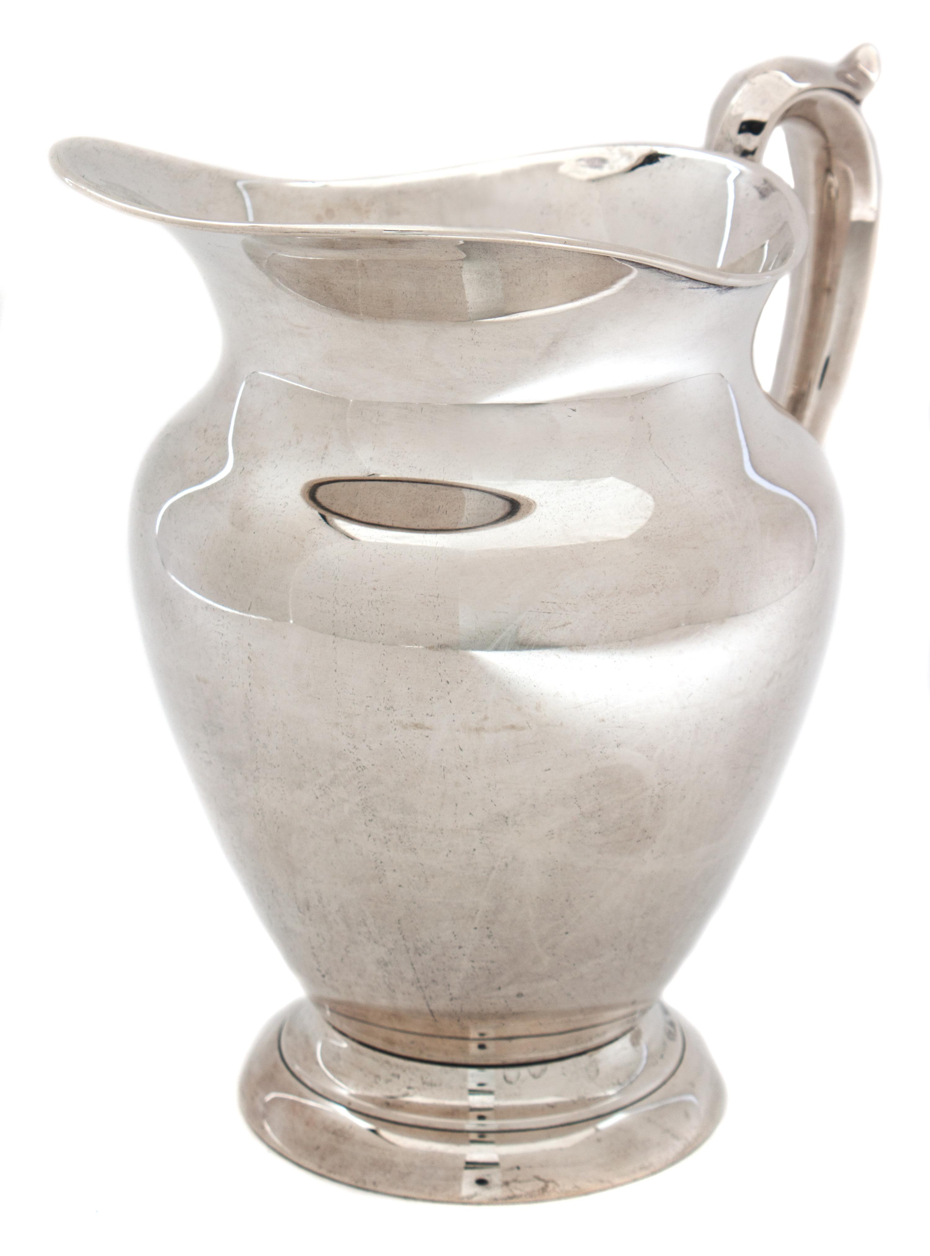 An American Silver Pitcher Height 8 1/2 inches. — Gorham Mfg. Co., Providence, RI