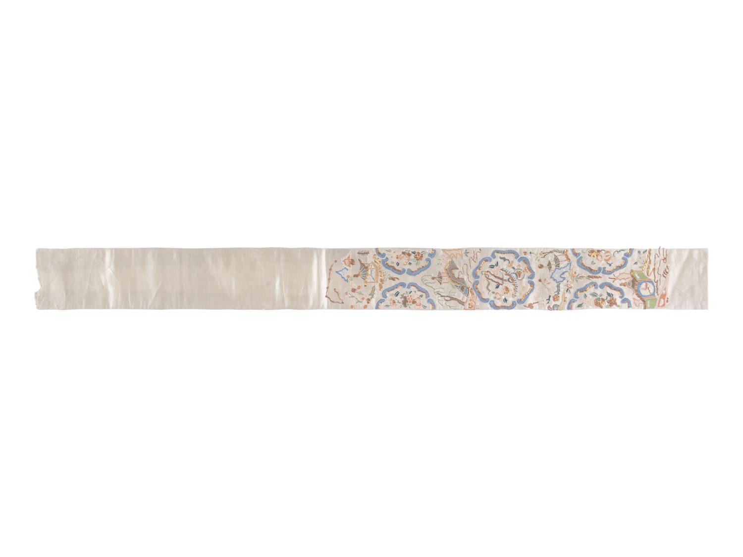 A Group of 11 Chinese Embroidered Silk Articles