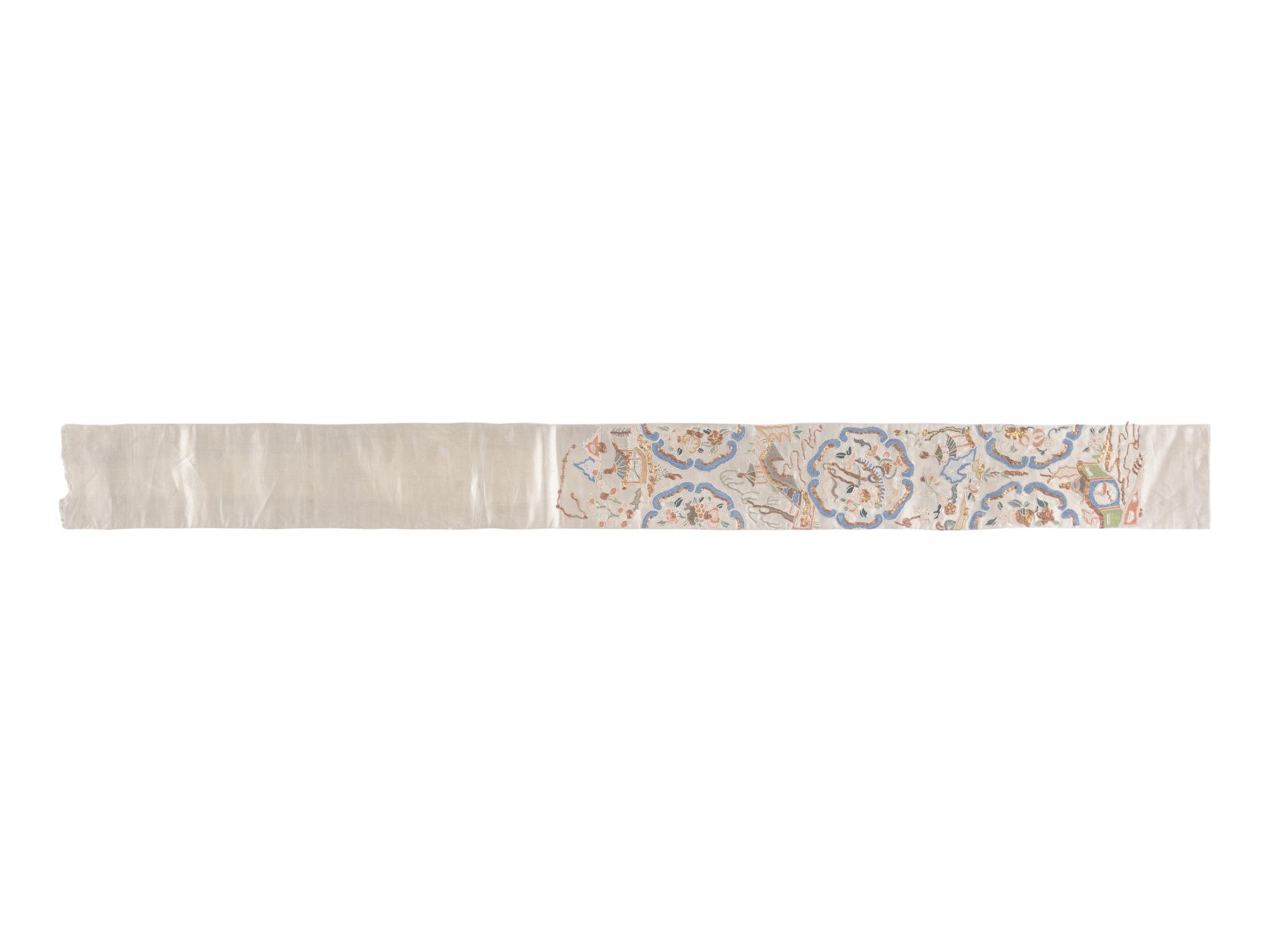 A Group of 11 Chinese Embroidered Silk Articles