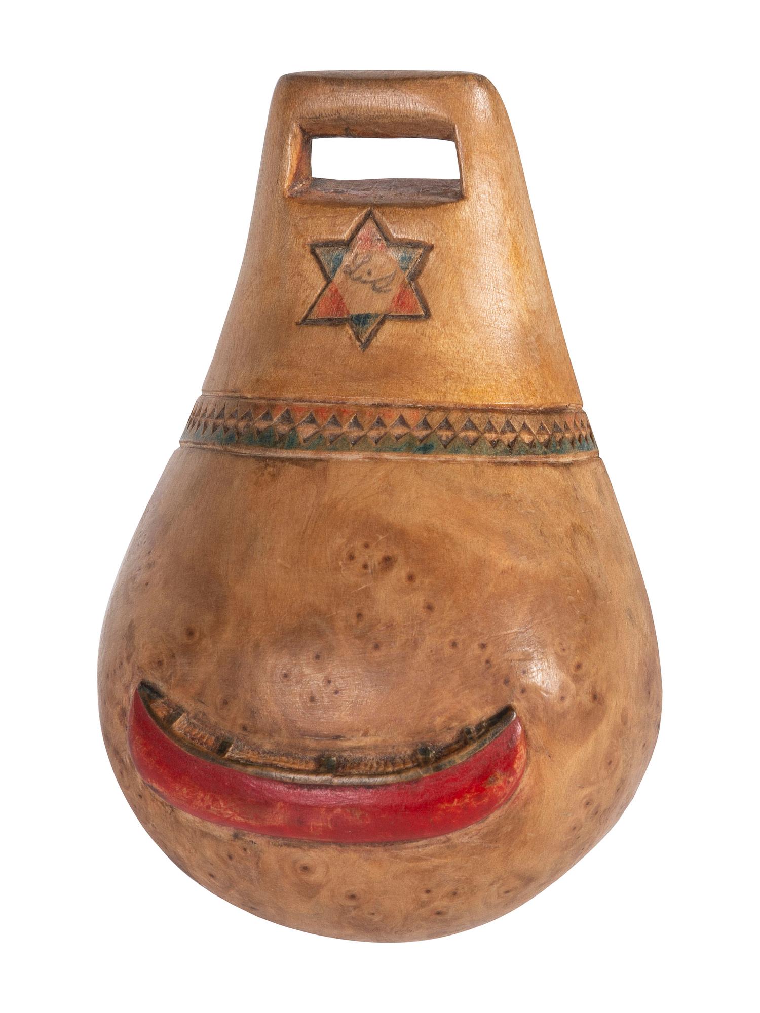 Collection of Canoe Cups, Birchbark Snuff Boxes, and Crucifix