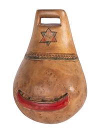 Collection of Canoe Cups, Birchbark Snuff Boxes, and Crucifix