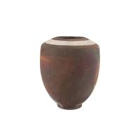 A Raku Pottery Vase