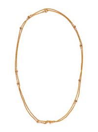 FRENCH, ANTIQUE, YELLOW GOLD LONGCHAIN NECKLACE