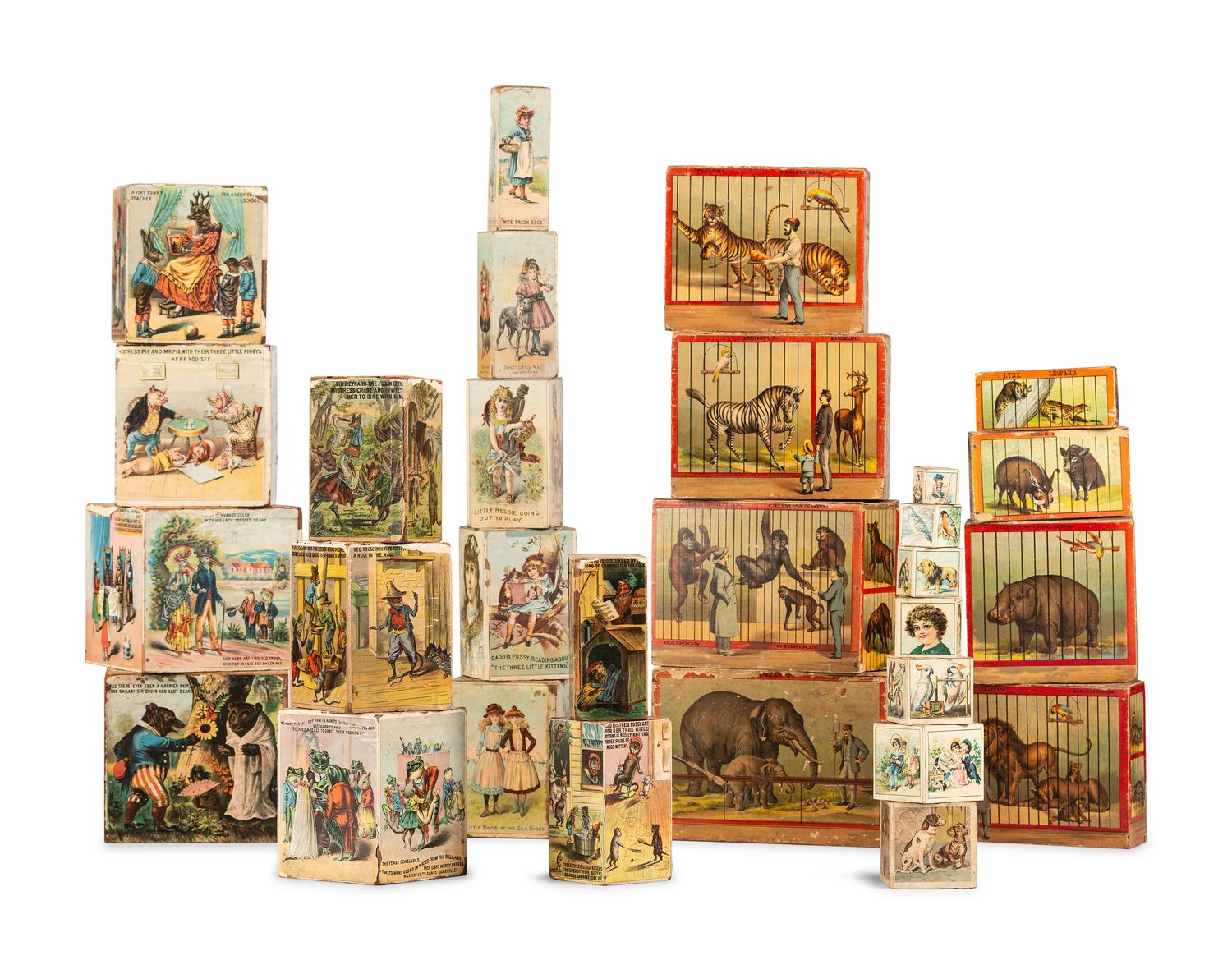 Four Children's Nesting Block Sets
