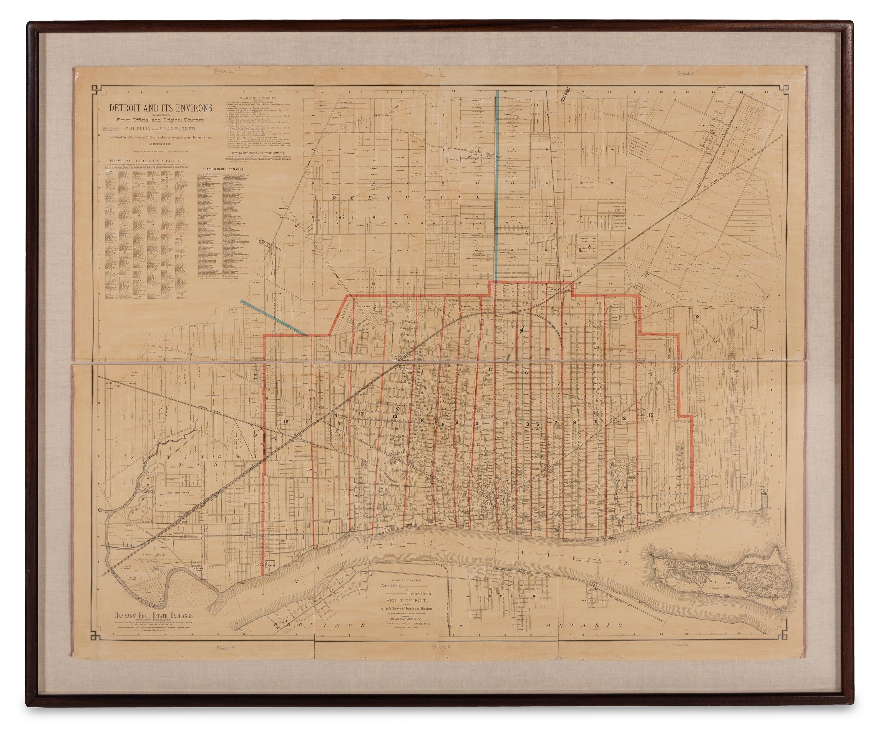 A Wall Map of Detroit
