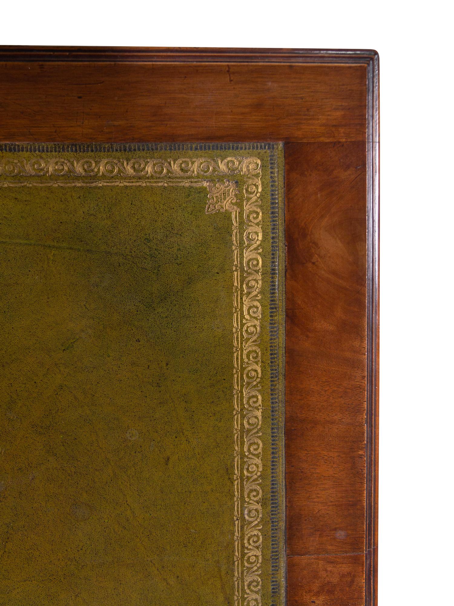 A George III Style Mahogany Pedestal Desk