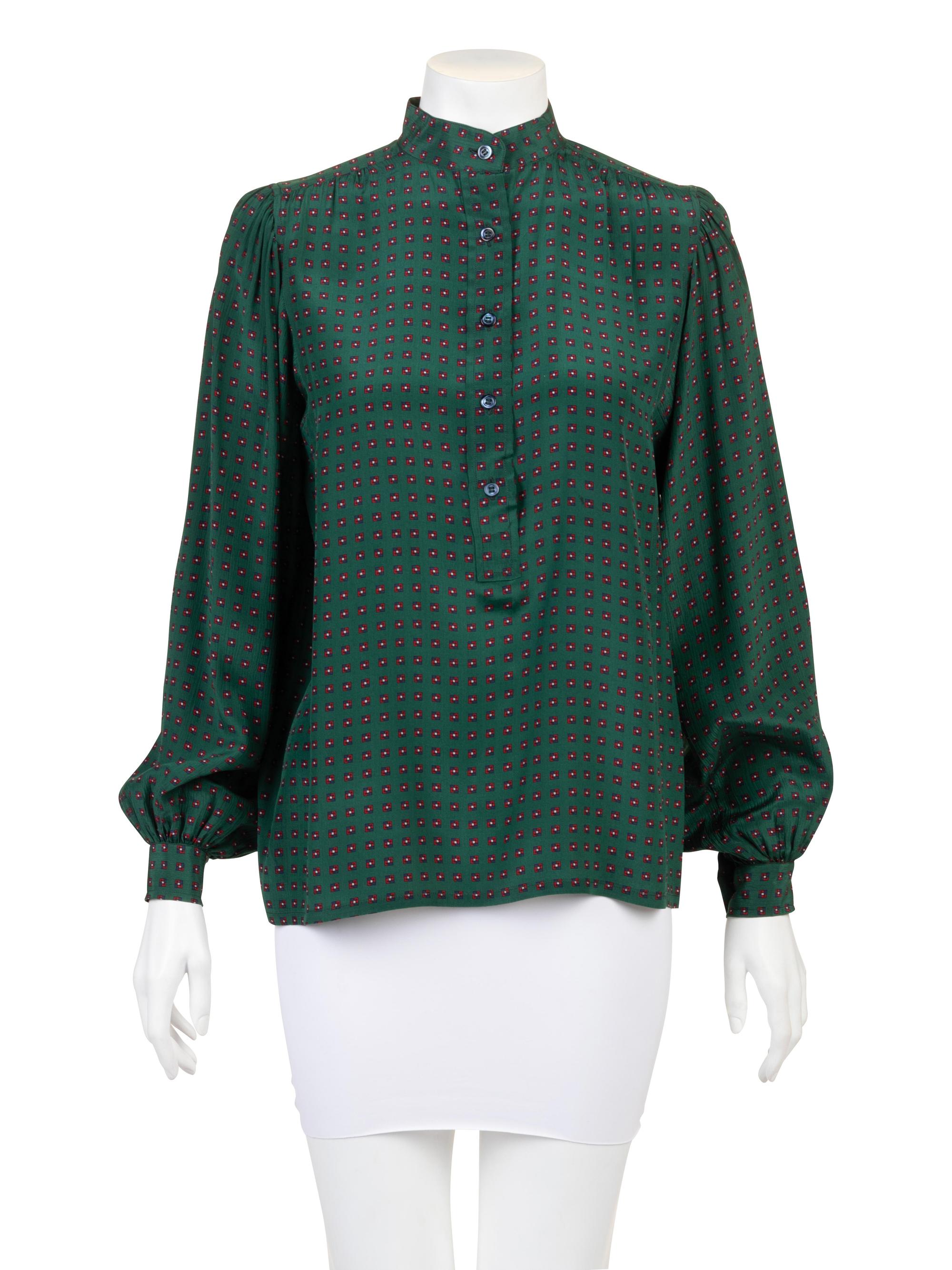 Three Yves Saint Laurent Blouses, 1980-90s