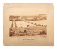 [CIVIL WAR]. O'SULLIVAN, Timothy (1840-1882), photographer. Incidents of the War. Pontoon Bridge Across the Rappahannock. Washington, DC: Philp & Solomons, 1865.