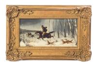 Artist Unknown, (Continental, 19th Century), Untitled (Winter Hunting Party)