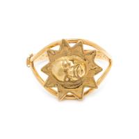 YELLOW GOLD SUN BANGLE BRACELET