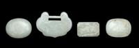 Four Chinese White Jade Carvings