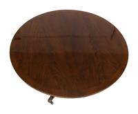 A Regency Figured Mahogany Crossbanded Center Table — 19th Century