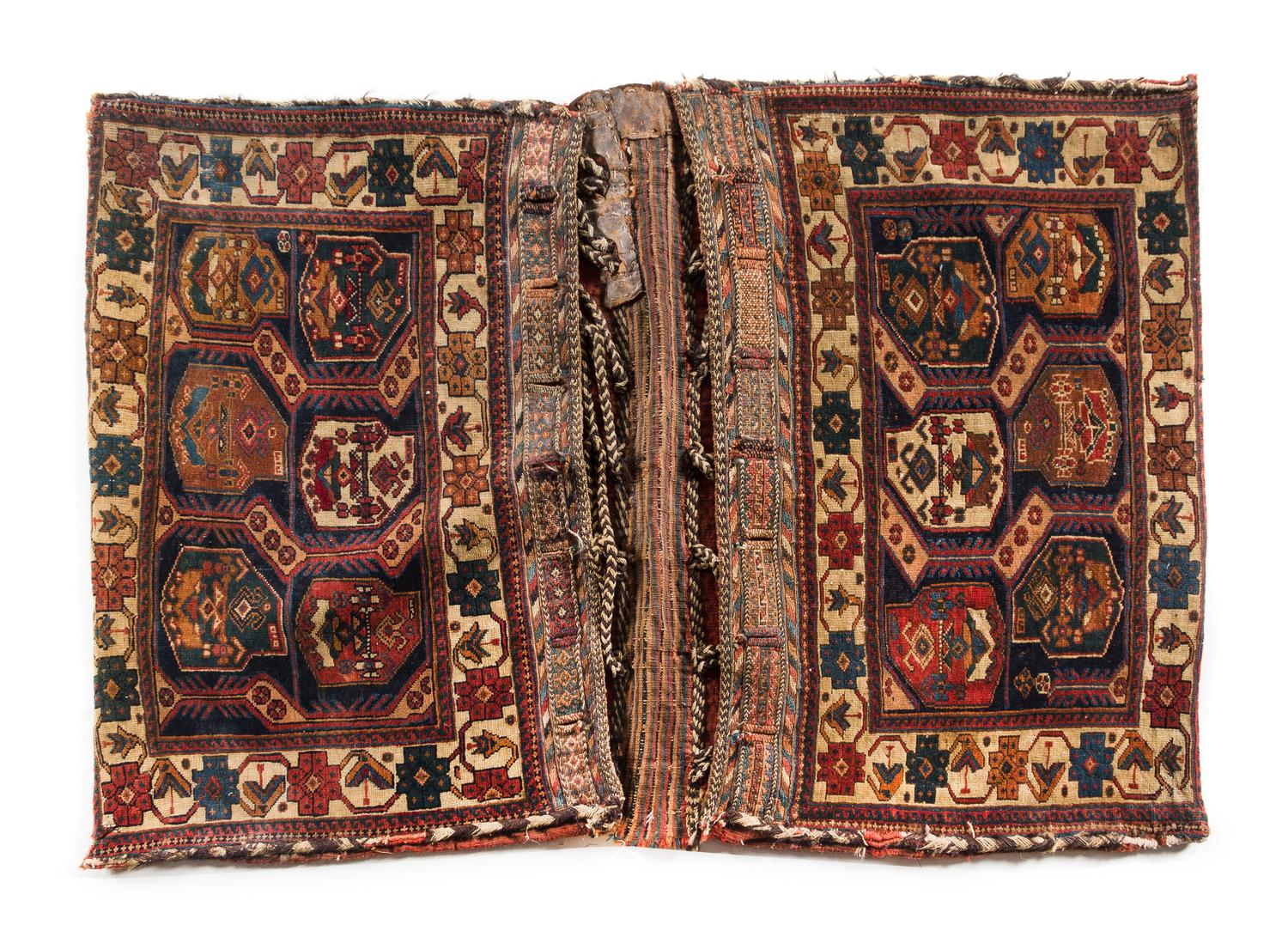 A Qashqai Saddle Bag 46 3/8 x 31 inches. — PERSIA