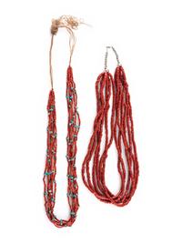 Southwestern Multi-strand Coral Necklaces