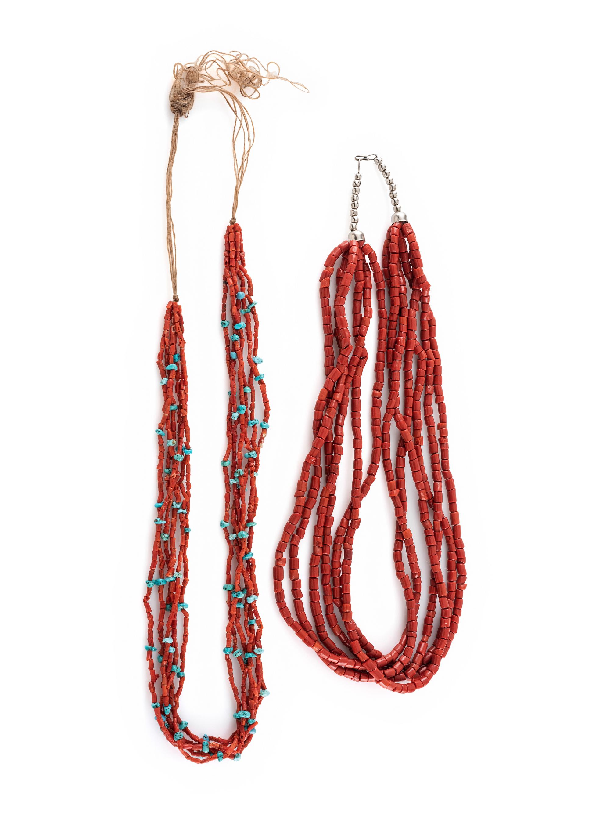 Southwestern Multi-strand Coral Necklaces