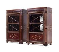 A Pair of Russian Neoclassical Mahogany Cabinets