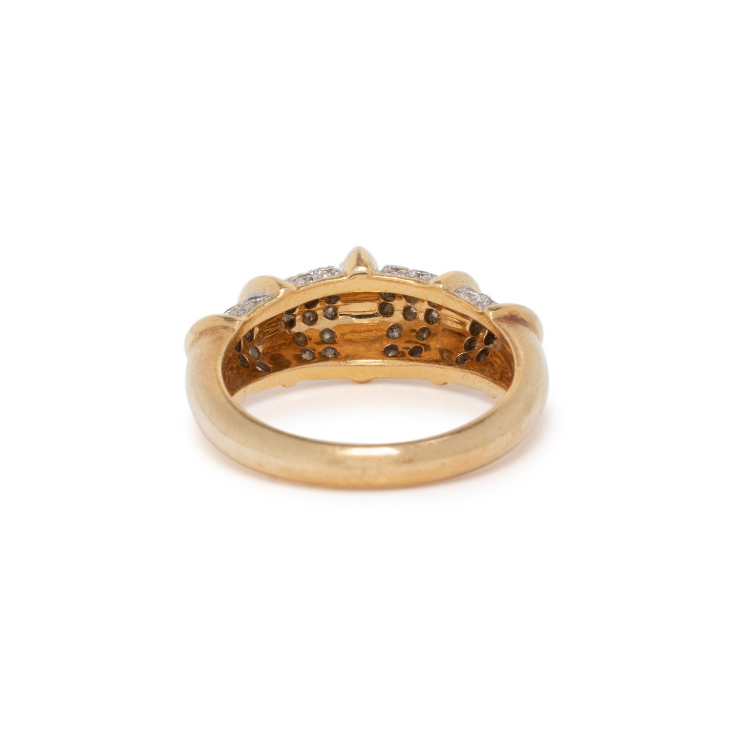 BICOLOR GOLD AND DIAMOND RING