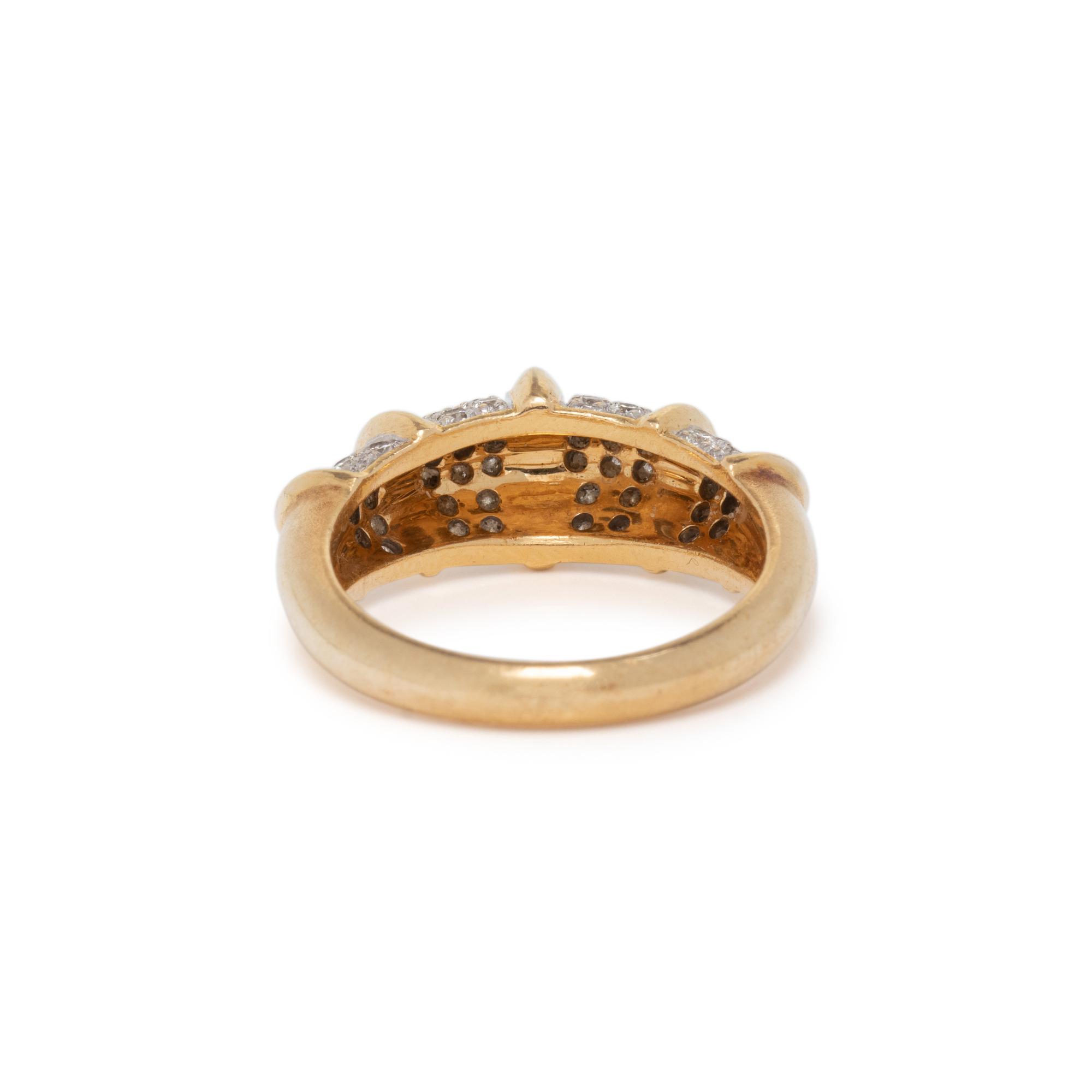 BICOLOR GOLD AND DIAMOND RING