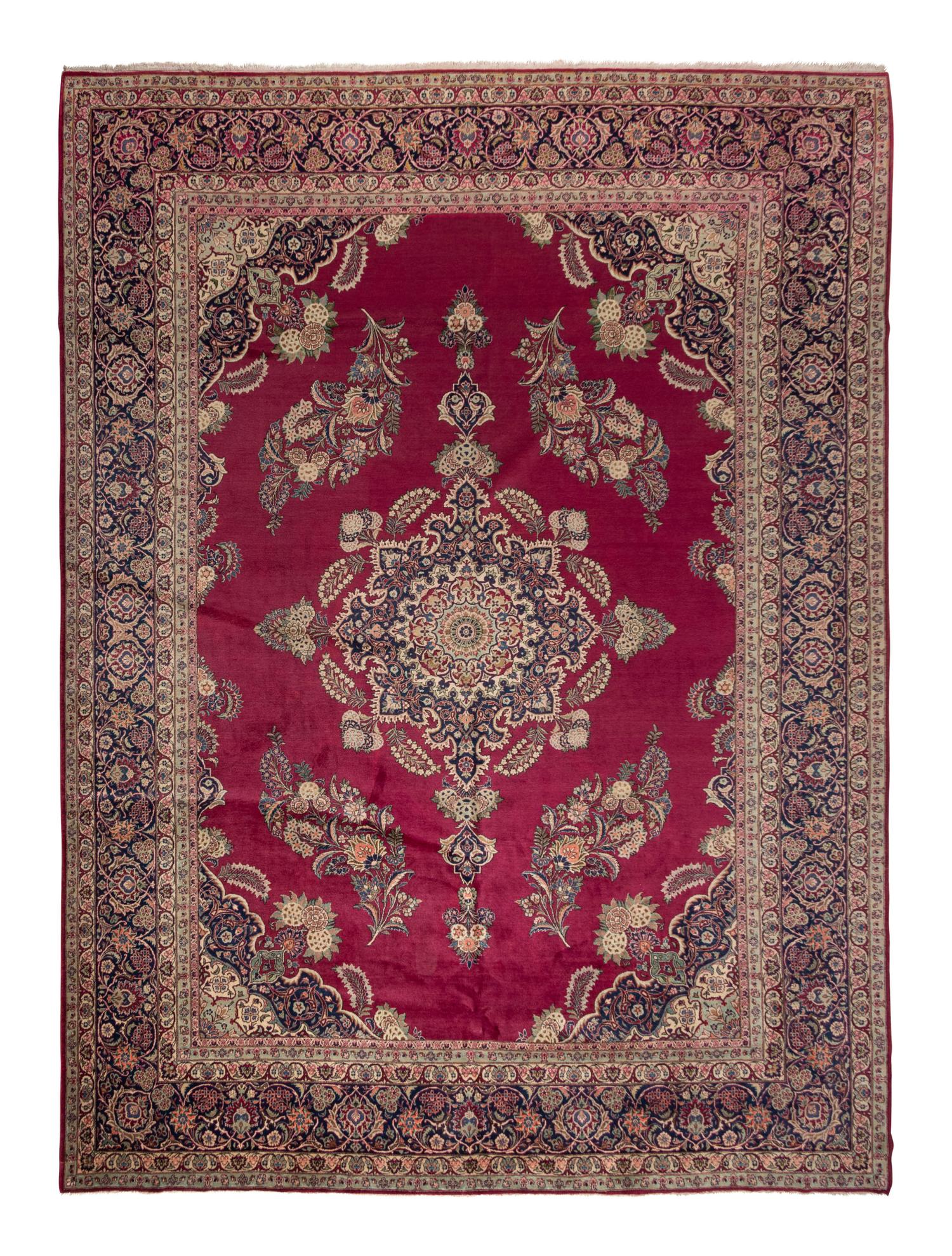 A Kashan Wool Rug