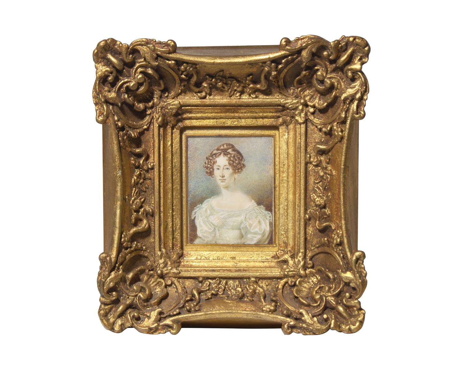 English School 19th Century, A Pair Of Portrait Miniatures: Henry P. Steele, Lieutenant R.N., And Margaret Stenhouse