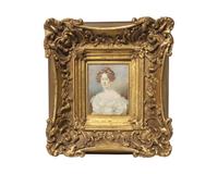 English School 19th Century, A Pair Of Portrait Miniatures: Henry P. Steele, Lieutenant R.N., And Margaret Stenhouse