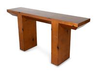 A Contemporary Bronze-Lacquered Console — IN THE MANNER OF KARL SPRINGER, 20TH CENTURY