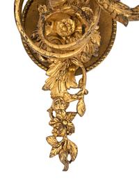 A Pair of French Gilt Metal Sconces
