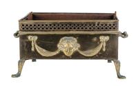A Victorian Brass Log Bucket Height 12 x width 21 x depth 16 inches. — LATE 19TH CENTURY