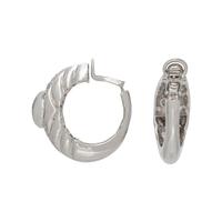 DIAMOND AND CULTURED PEARL HOOP EARCLIPS