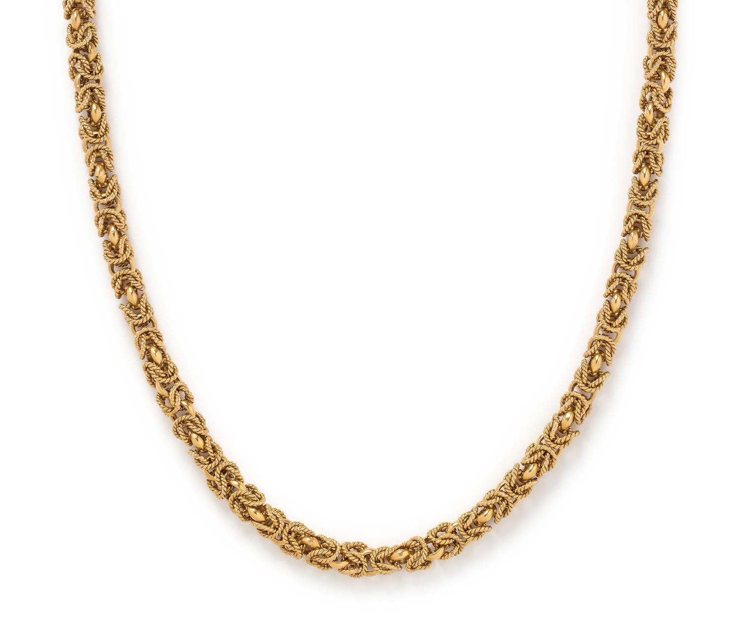 YELLOW GOLD LONGCHAIN NECKLACE