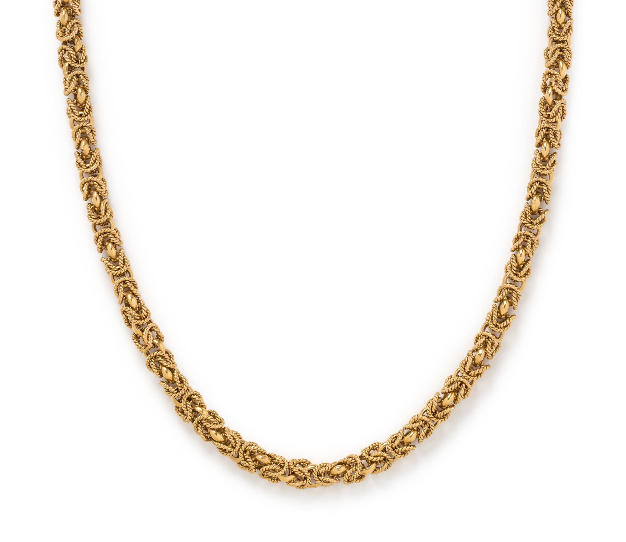 YELLOW GOLD LONGCHAIN NECKLACE