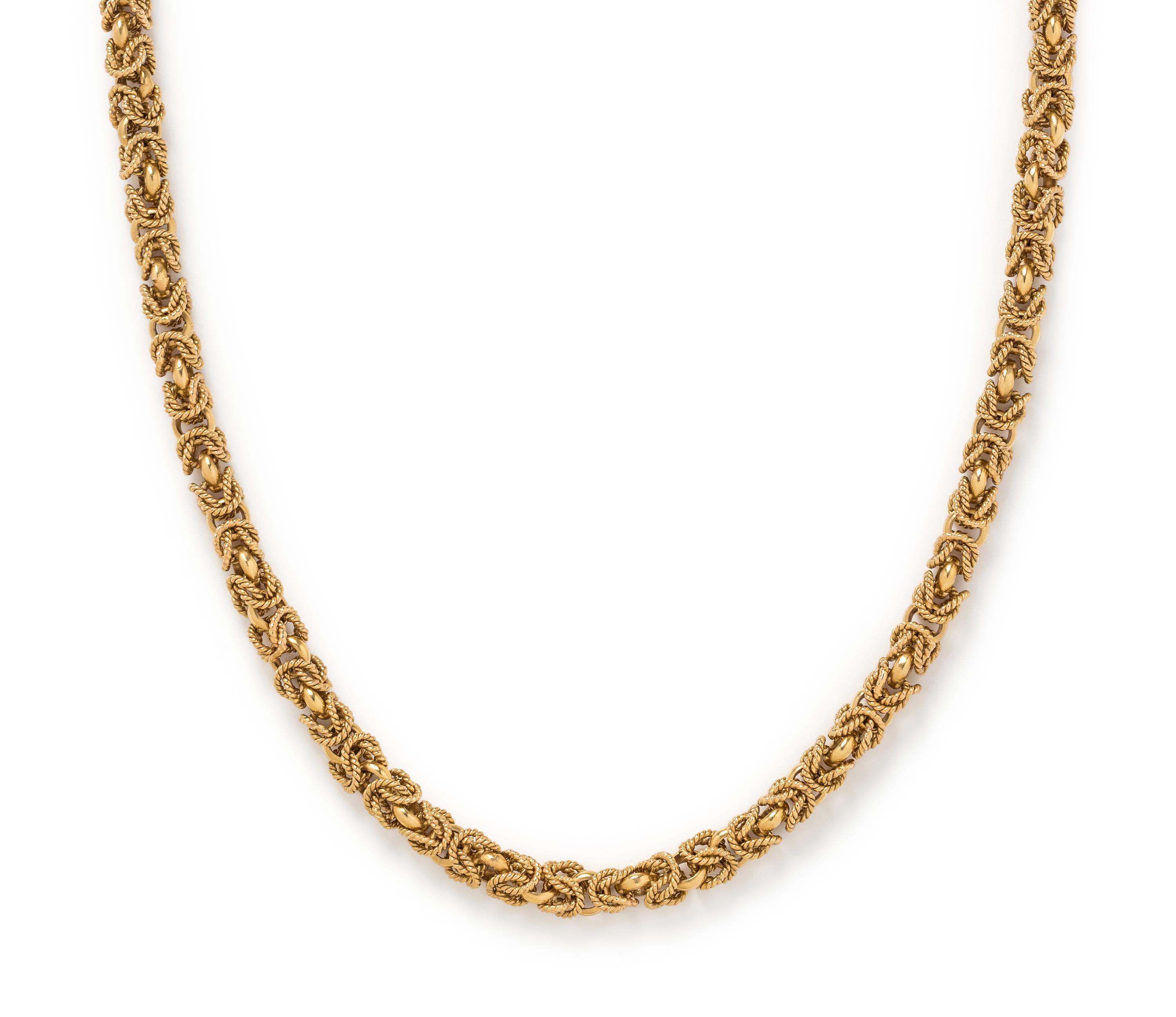 YELLOW GOLD LONGCHAIN NECKLACE