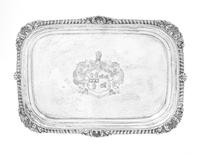 A George III Silver Armorial Tray