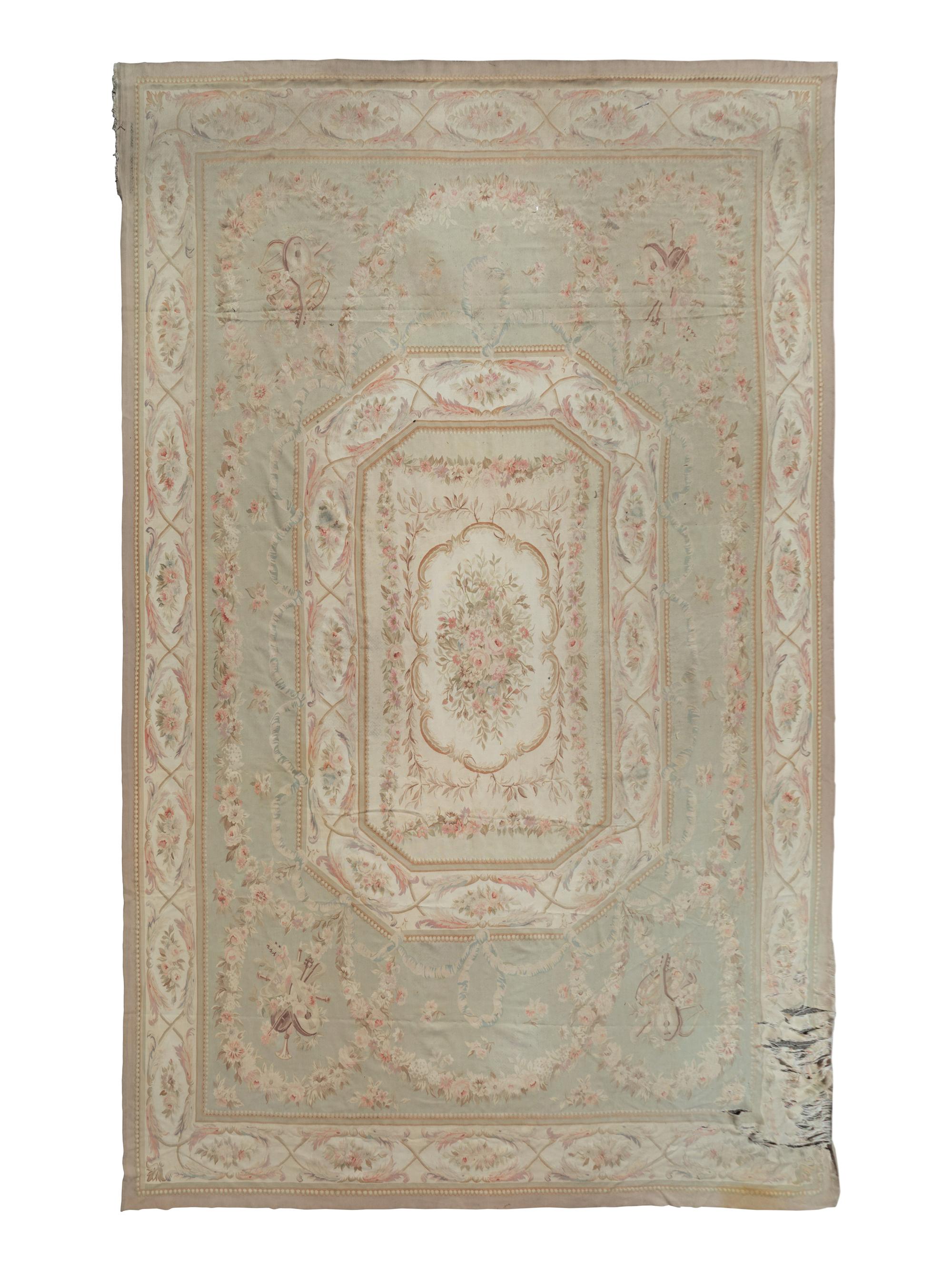 An Aubusson Style Wool Carpet