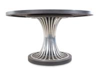 A Modernist Marble and Chrome Center Table