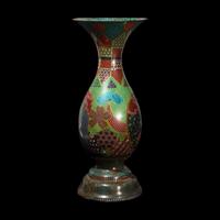 A Large Japanese Cloisonné Enamel Vase, Circa 1870 日本明治時期 七寶燒大瓶