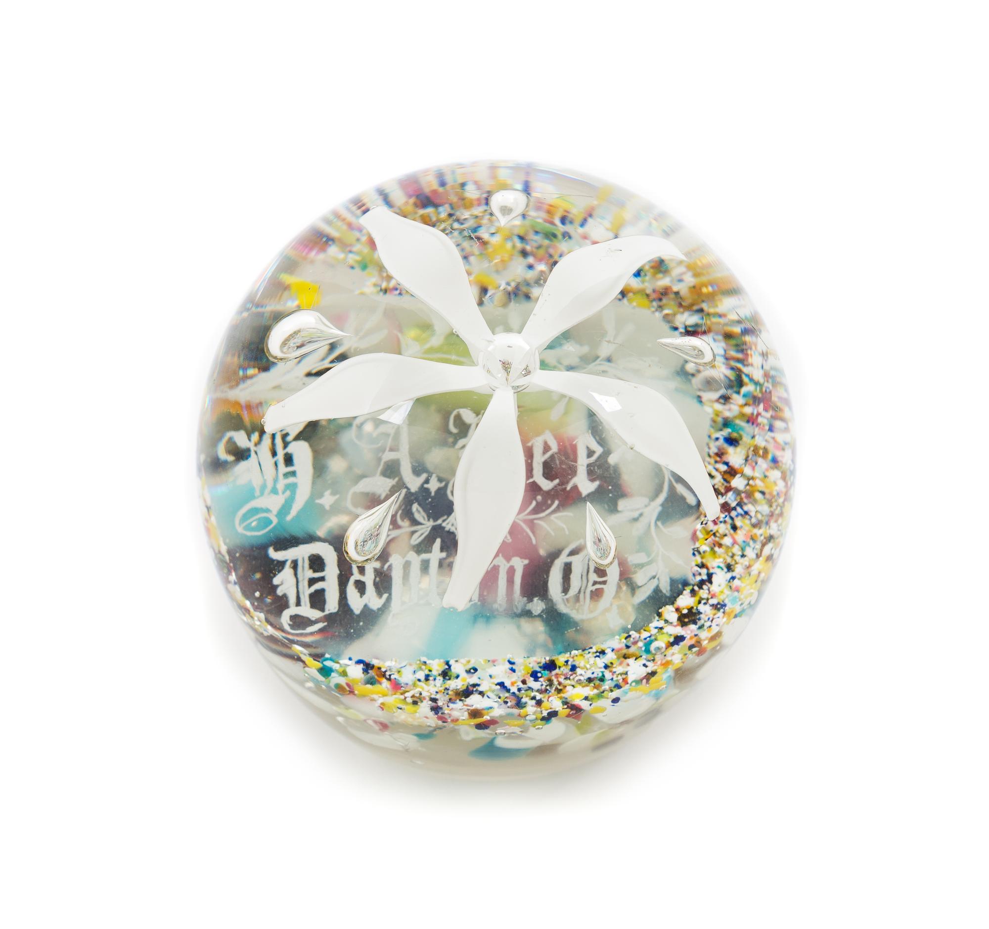 An Antique American 'Lee Dayton' Paperweight Diameter 3 1/4 inches
