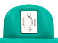 Chanel Turquoise Patent Mini Quilted Classic Flap Bag, 2012