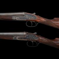 **A Pair of Consecutively Numbered James Purdey & Sons 20 Bore SxS Hammerless Shotguns Made for the Spanish Marquis de Villabragima, in Original Motor Case with Accessories
