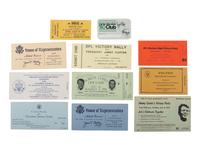 [POLITICS]. Massive group of campaign and presidential ephemera, 2nd half of the 20th century.