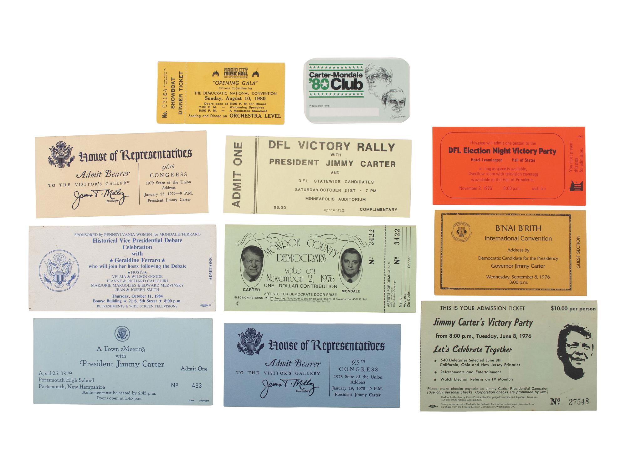 [POLITICS]. Massive group of campaign and presidential ephemera, 2nd half of the 20th century.