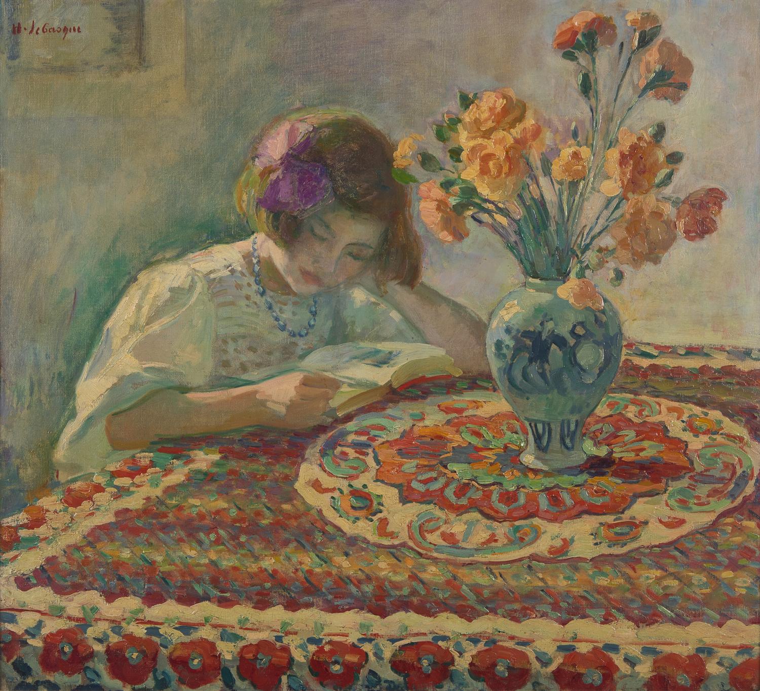 Jeune Fille Lisant , circa 1914