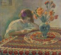 Jeune Fille Lisant , circa 1914