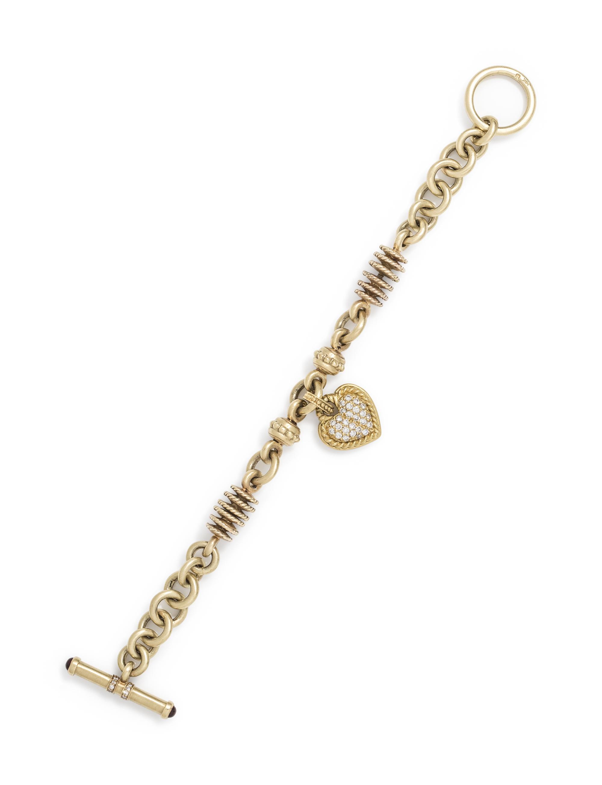 YELLOW GOLD AND DIAMOND BRACELET