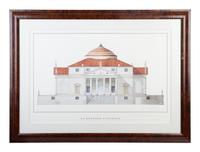 Four Framed Architectural Color Prints by Giovanni Giaconi from The Villas of Palladino — 20TH CENTURY