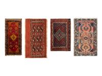 Four Persian Wool Area Rugs