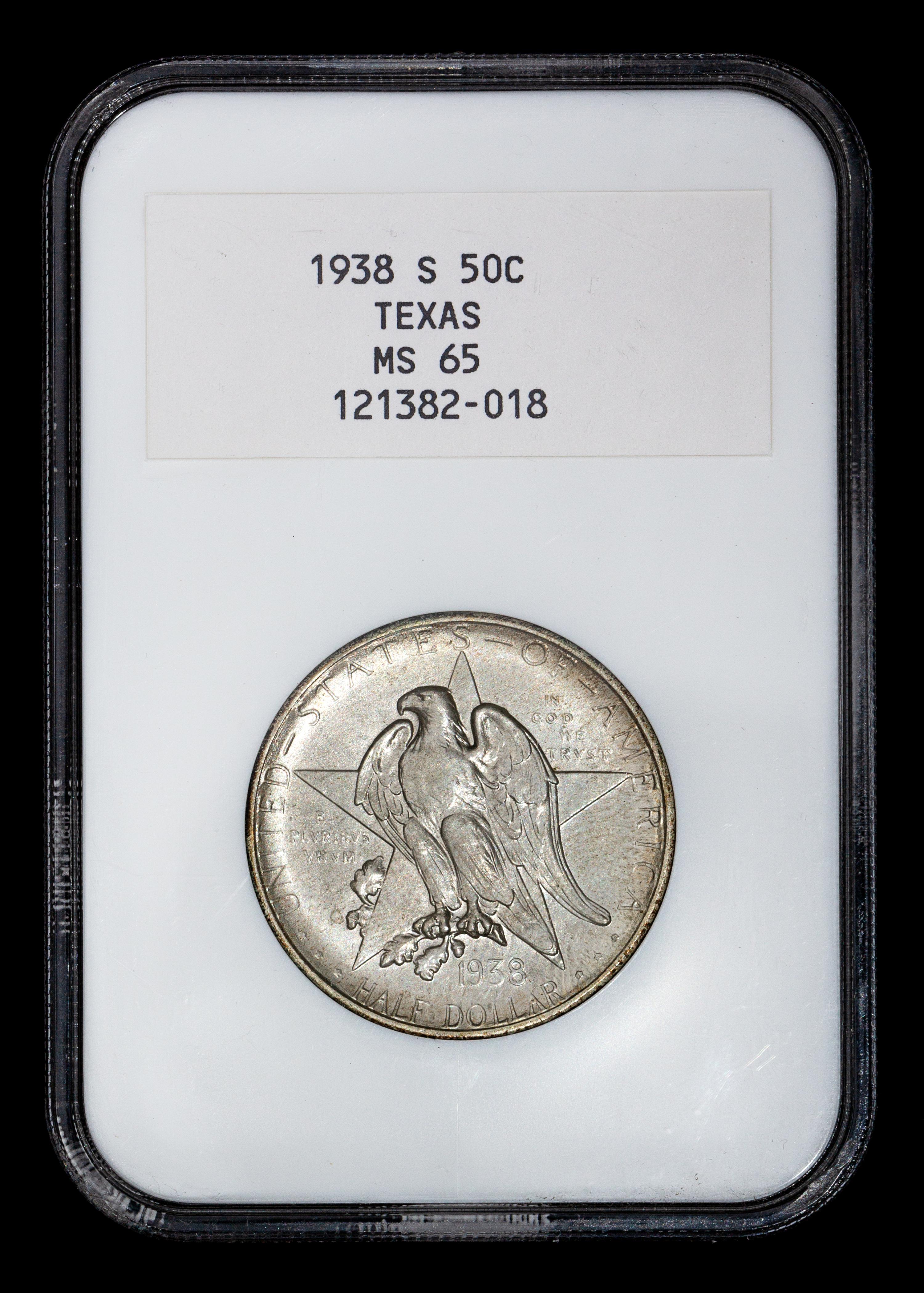 Three United States 1938, D & S Texas Commemorative 50c Coins