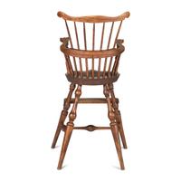 A Comb-Back Knuckle-Arm Compass Seat Windsor Child’s High Chair