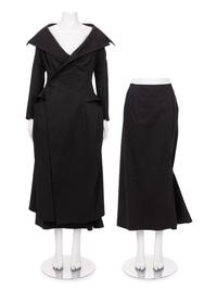 Two Yohji Yamamoto Pieces: One Coat and One Skirt, 1990-2000s